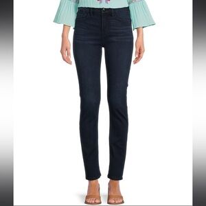 7 For All Mankind Jen 7 Slim Straight Jeans Dark Wash Sz 6